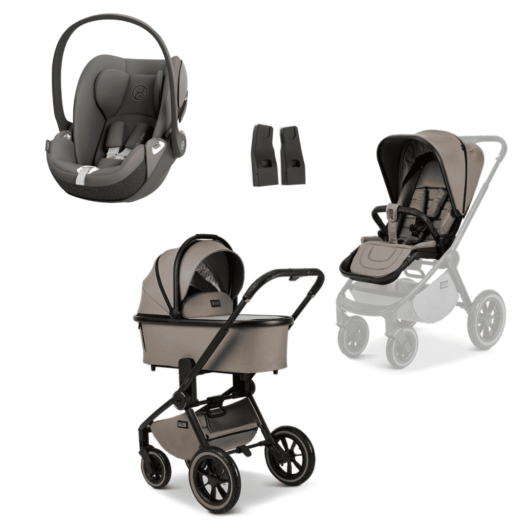 Moon RESEA+ Kombikinderwagen 3in1 Set inkl. Cloud T –  Mud Mirage Grey | dark grey – Moon RESEA+ Kombikinderwagen 3in1 Set inkl. Cloud T Mud Mirage Grey | dark grey bei babybrands.de kaufen ✓ sicher, einfach & bequem online bestellen ✓
